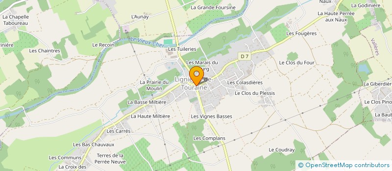 localisation de l'entreprise OMP  LIGNIERES-DE-TOURAINE