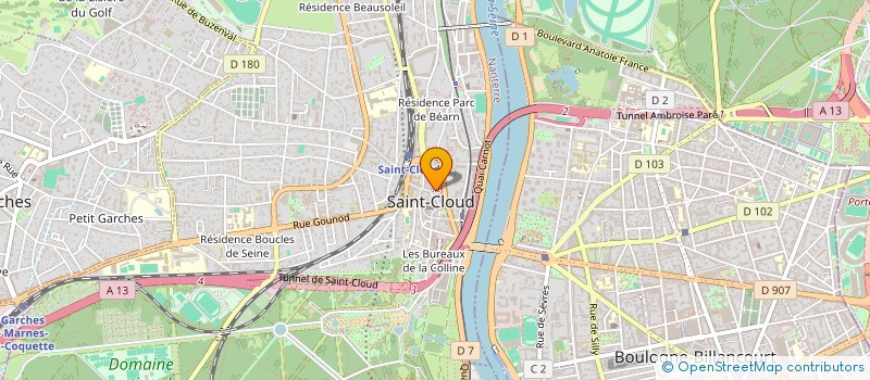 localisation de l'entreprise OMPARTNER à SAINT-CLOUD