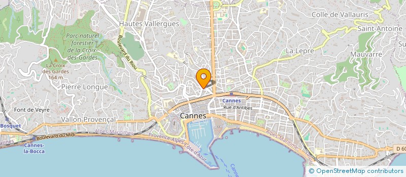 localisation de l'entreprise OMPT STRUCTURE à CANNES