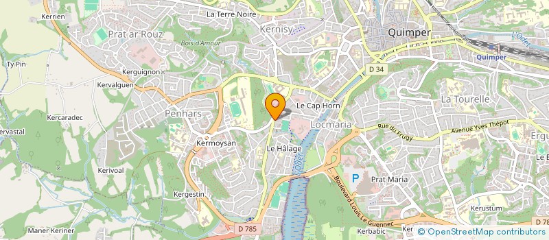 localisation de l'entreprise OMR CONSTRUCTION à QUIMPER