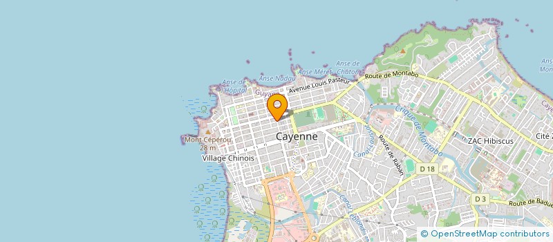 localisation de l'entreprise OMRADIO - OUTREMER RADIO GUYANE  CAYENNE