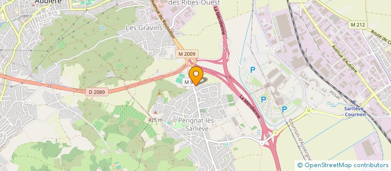 localisation de l'entreprise OMS CHATAIGNERAIE ZENITH  PERIGNAT-LES-SARLIEVE