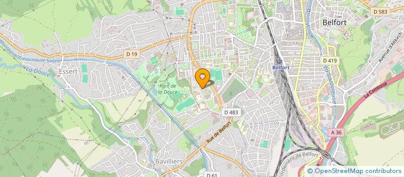 localisation de l'entreprise OMS ETANCHE  BELFORT