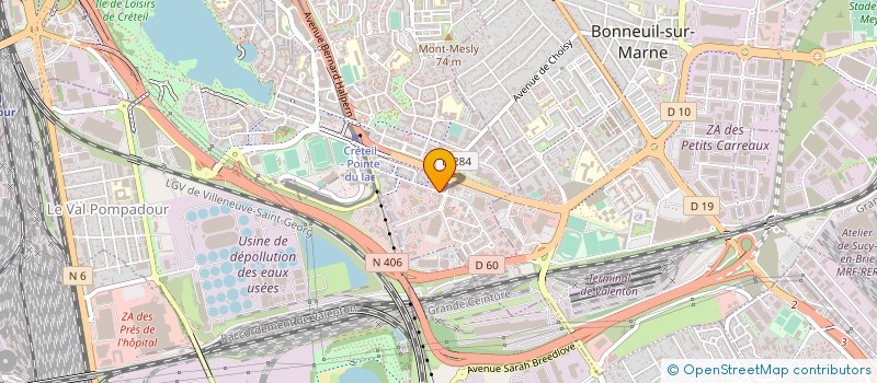 localisation de l'entreprise OMS MANUTENTION à CRETEIL