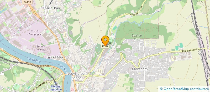 localisation de l'entreprise OMS RHONE BOX  NEUVILLE-SUR-SAONE