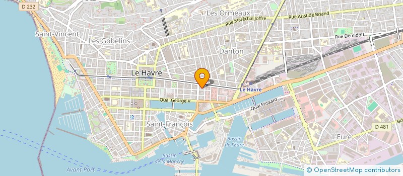 localisation de l'entreprise OMSREG à LE HAVRE