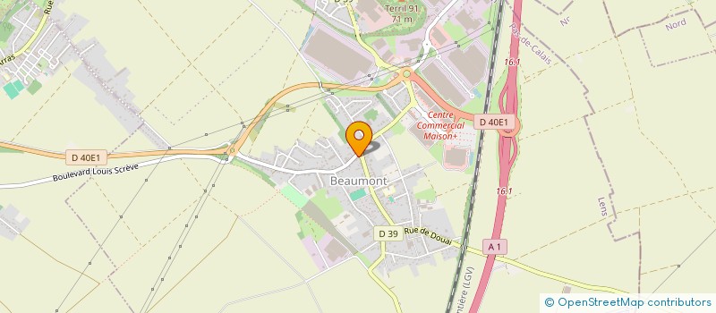 localisation de l'entreprise OMT  HENIN-BEAUMONT