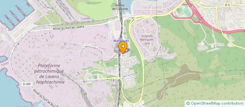 localisation de l'entreprise OMTI ORGAN MAINT TECHN INDUST à MARTIGUES