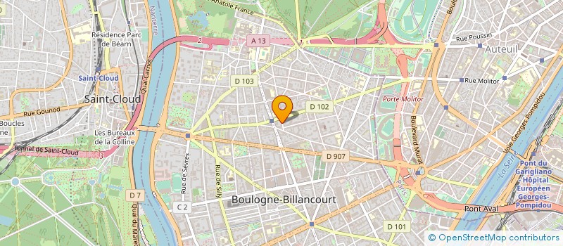 localisation de l'entreprise OMTOOL EUROPE LIMITED à BOULOGNE-BILLANCOURT