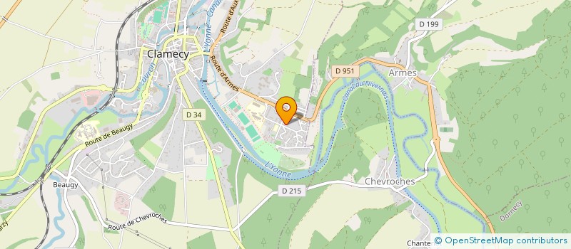 localisation de l'entreprise OMURI à CLAMECY