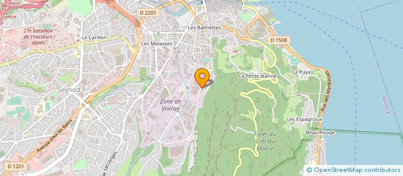 localisation de l'entreprise OMV LINKTECH à ANNECY
