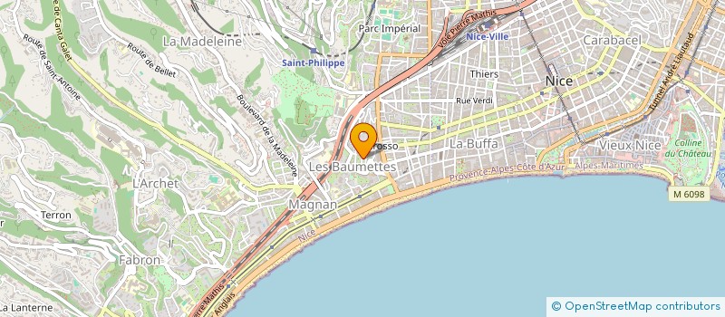 localisation de l'entreprise ON A FILME PRES DE CHEZ VOUS à NICE