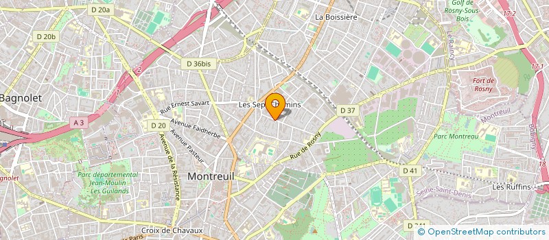 localisation de l'entreprise ON A MARCHE SUR LES PLANCHES à MONTREUIL