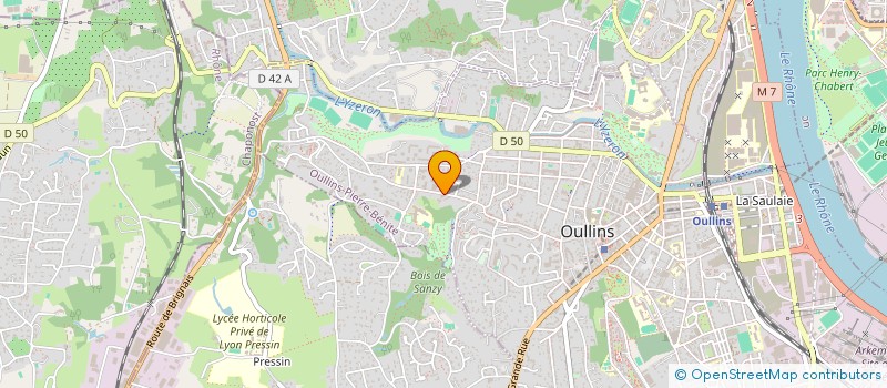 localisation de l'entreprise ON AIR  OULLINS-PIERRE-BENITE