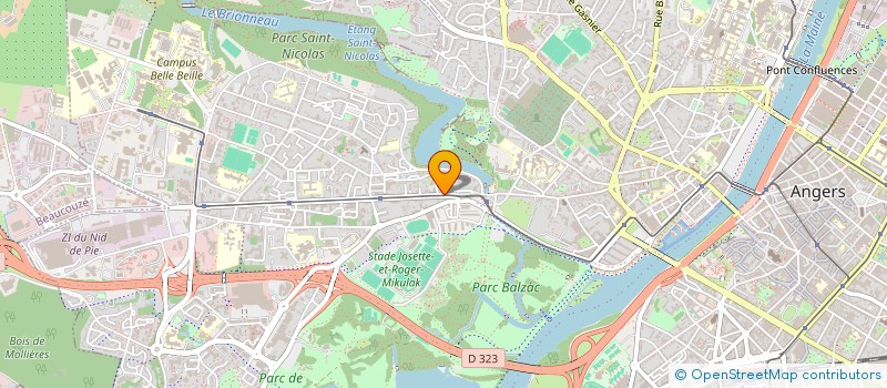 localisation de l'entreprise ON AIR INTERNATIONAL à ANGERS