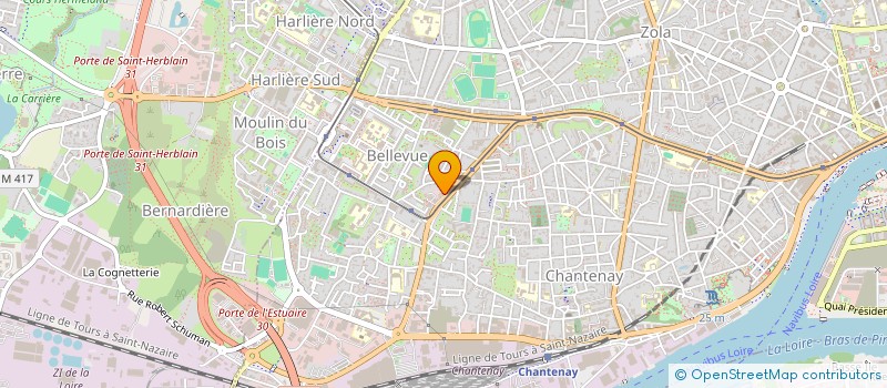 localisation de l'entreprise ON AND ON  NANTES