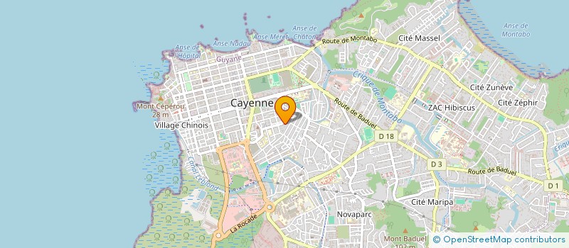 localisation de l'entreprise ON BOIT UN COUP ET COMMENT  CAYENNE