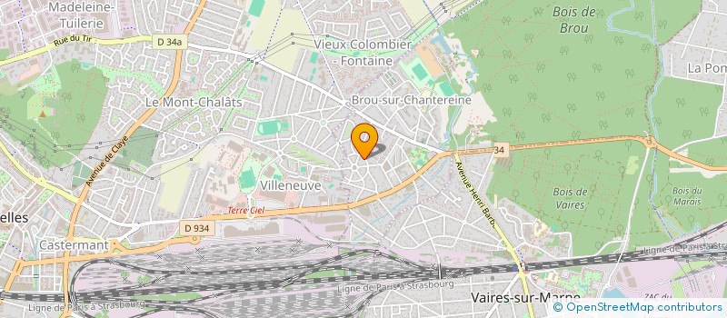 localisation de l'entreprise ON COMPTE SUR VOUS  BROU-SUR-CHANTEREINE