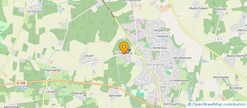 localisation de l'entreprise ON EN KOZ ?  NOSTANG