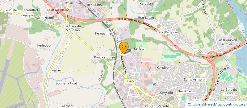 localisation de l'entreprise ON ENSEIGNES  LORIENT