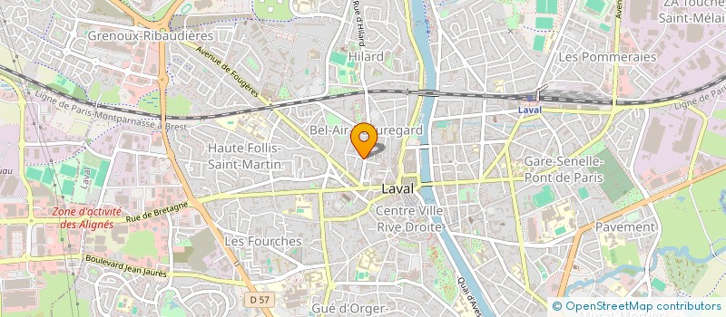 localisation de l'entreprise ON ES ENSEMBLE à LAVAL