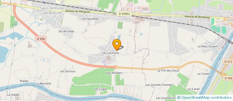 localisation de l'entreprise ON-FAB  SAINT-ANTOINE-DE-BREUILH