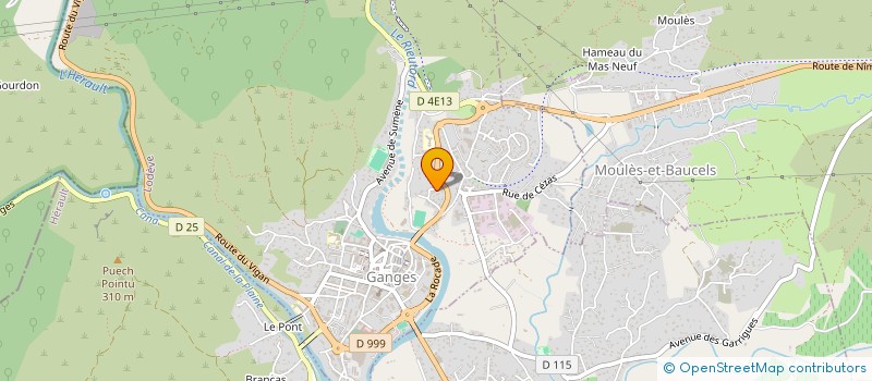 localisation de l'entreprise ON FAIT DU SON  GANGES