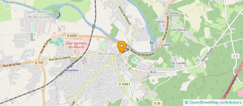 localisation de l'entreprise ON FAIT POUR VOUS à MUSSIDAN