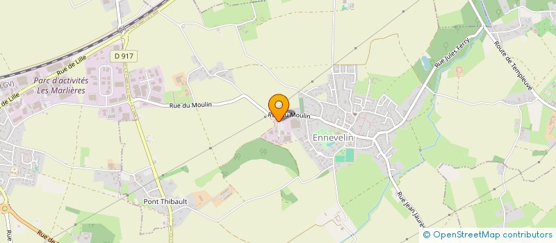 localisation de l'entreprise ON FAIT UN JEU?!  ENNEVELIN