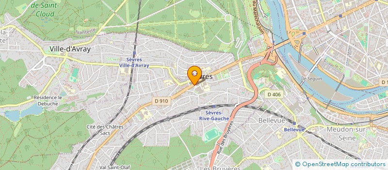 localisation de l'entreprise ON FILMS à SEVRES