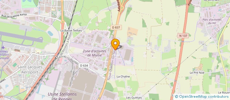 localisation de l'entreprise ON GROUP à NOYAL-CHATILLON-SUR-SEICHE