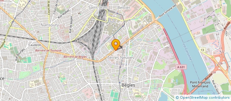localisation de l'entreprise ON LAB à BEGLES
