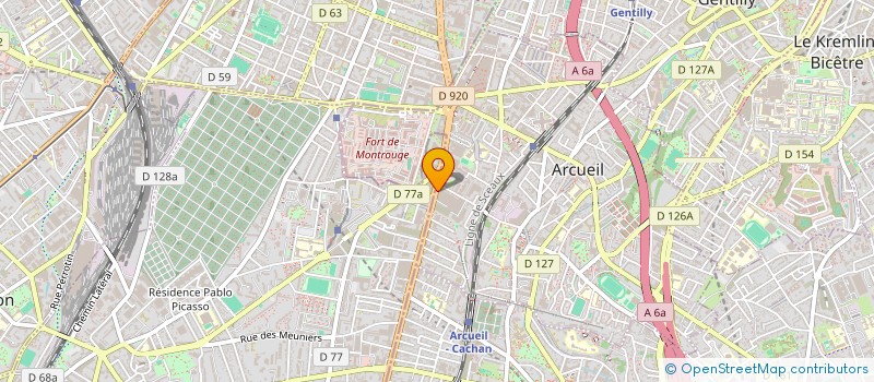localisation de l'entreprise ON LIGNE à ARCUEIL