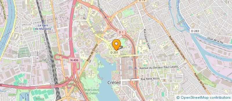 localisation de l'entreprise ON MOTION à CRETEIL