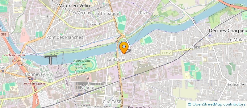 localisation de l'entreprise ON MY WAY  VAULX-EN-VELIN