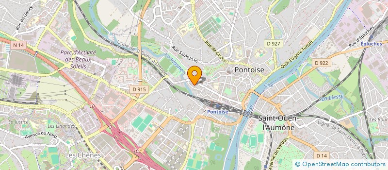 localisation de l'entreprise ON N'EST PAS COMDANNER A LECHEQUE  PONTOISE