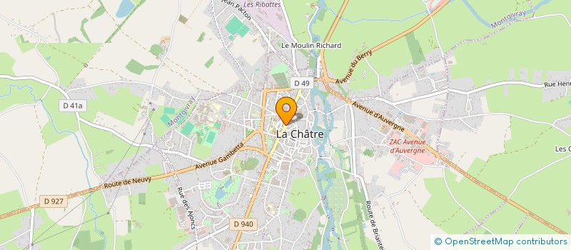 localisation de l'entreprise ON PASSE AU VRAC à LA CHATRE