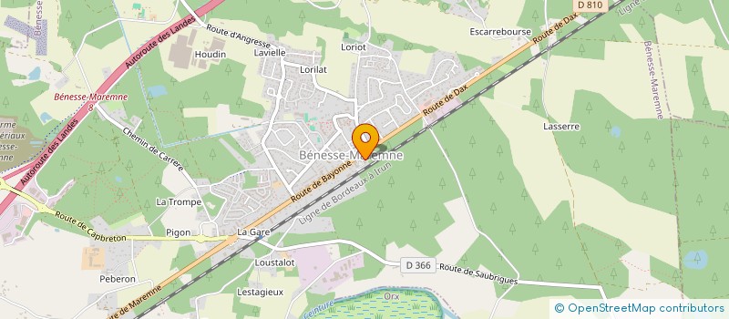 localisation de l'entreprise ON PEUT SE PLANTER, LES JARDINS PARTAGES BENESSOIS  BENESSE-MAREMNE