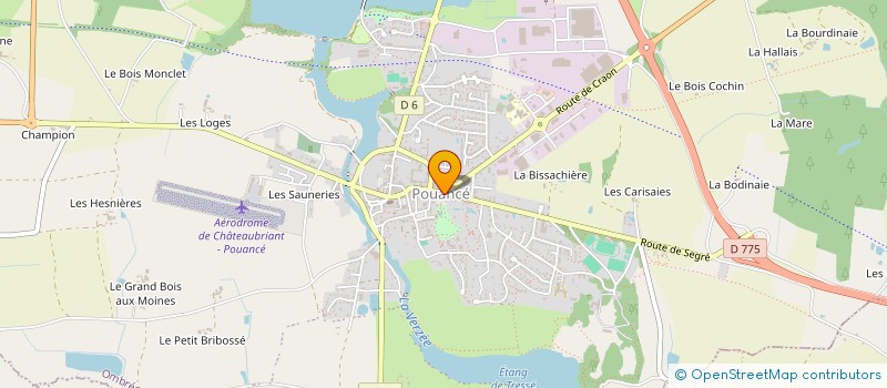 localisation de l'entreprise ON ROULE POUR VOUS TRANSPORT SOLIDAIRE A POUANCE à OMBREE D'ANJOU