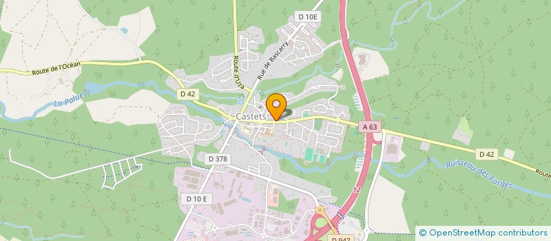 localisation de l'entreprise ON S'EN FOUT DU NOM  CASTETS