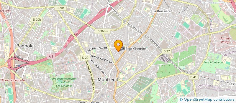 localisation de l'entreprise ON S'ENTEND BIEN à MONTREUIL