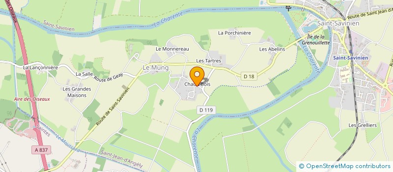 localisation de l'entreprise ON S'PORTE POUR TOI à SAINT-SAVINIEN