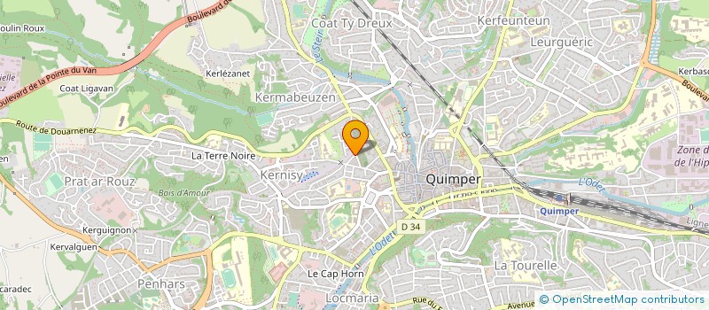 localisation de l'entreprise ON SE RENCONTRE à QUIMPER
