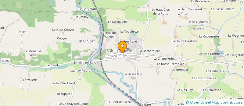 localisation de l'entreprise ON SE RETROUVE AU CAFE  SAINT-GERMAIN-SUR-ILLE