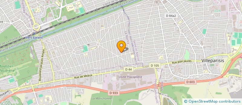 localisation de l'entreprise ON SE TIENT AU JEU ! ( OSTAJ )  TREMBLAY-EN-FRANCE