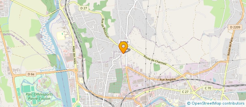 localisation de l'entreprise ON SECURITY à CUSSET