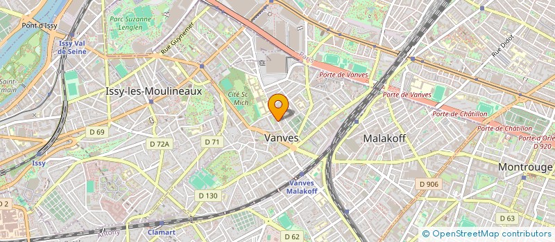 localisation de l'entreprise ON SEINE PRODUCTIONS à VANVES