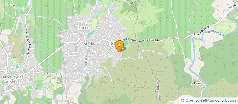 localisation de l'entreprise ON STAGE  SOREDE