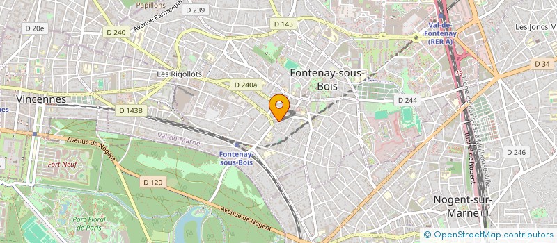 localisation de l'entreprise ON-SYSTEM à FONTENAY-SOUS-BOIS