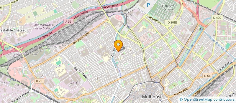 localisation de l'entreprise ON TECH ELECTRICITE GENERALE  MULHOUSE